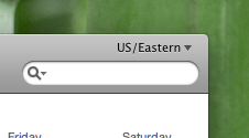 iCal's Timezone Popup Button.